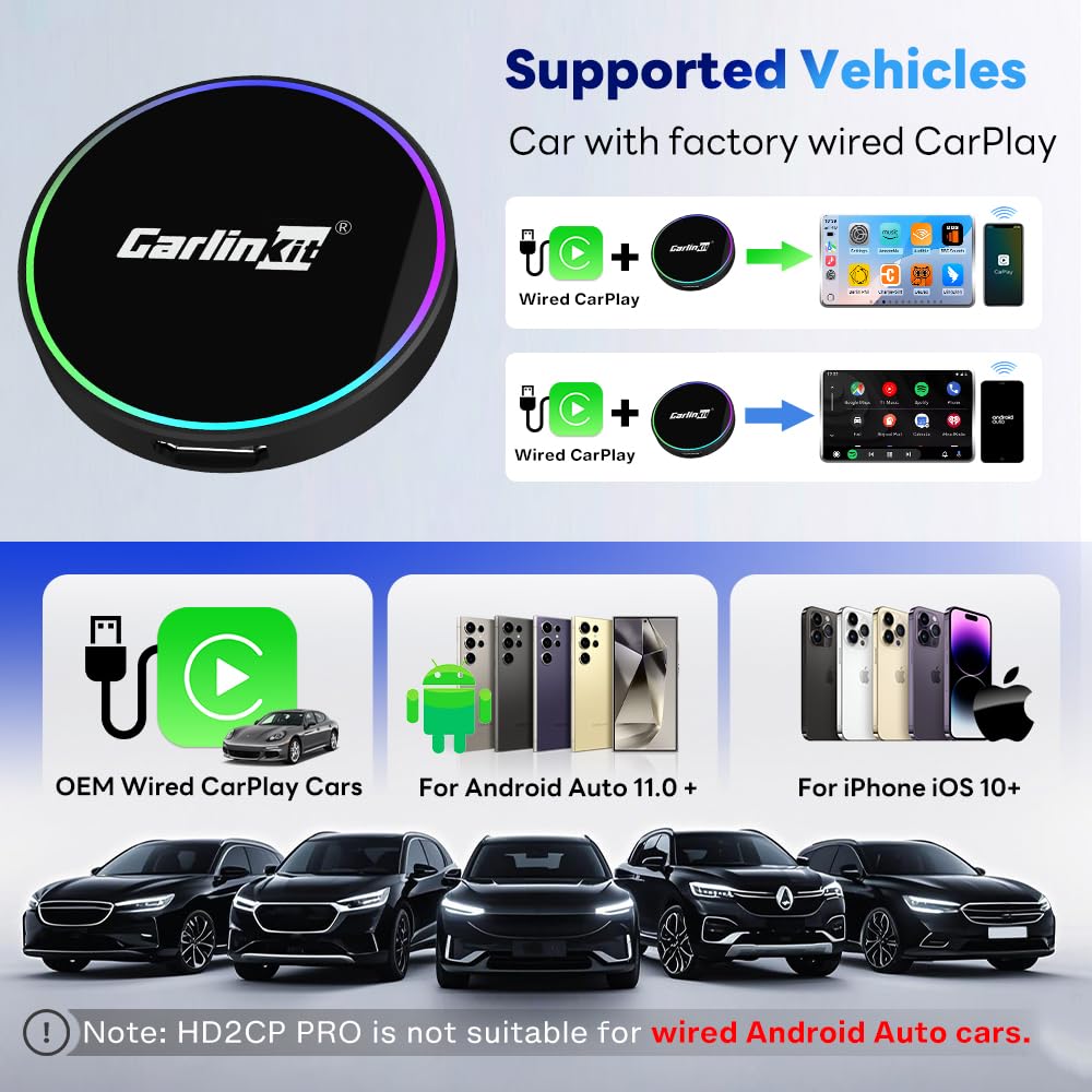 Amazon.com: Carlinkit HD2CP Pro HDMI Wireless CarPlay Adapter